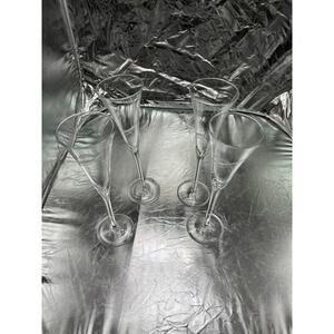 Set of 4 decorative crystal glasses